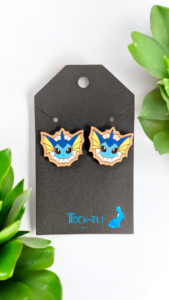 Vaporeon earrings