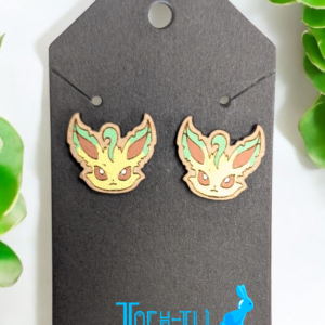 Leafeon Earring Studs